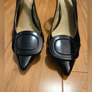 Michael Kors Black Patent Leather Heels 8